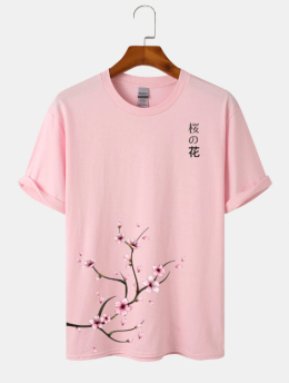 تي شرت  آستين کوتاه   شکوفه هاي گيلاس 